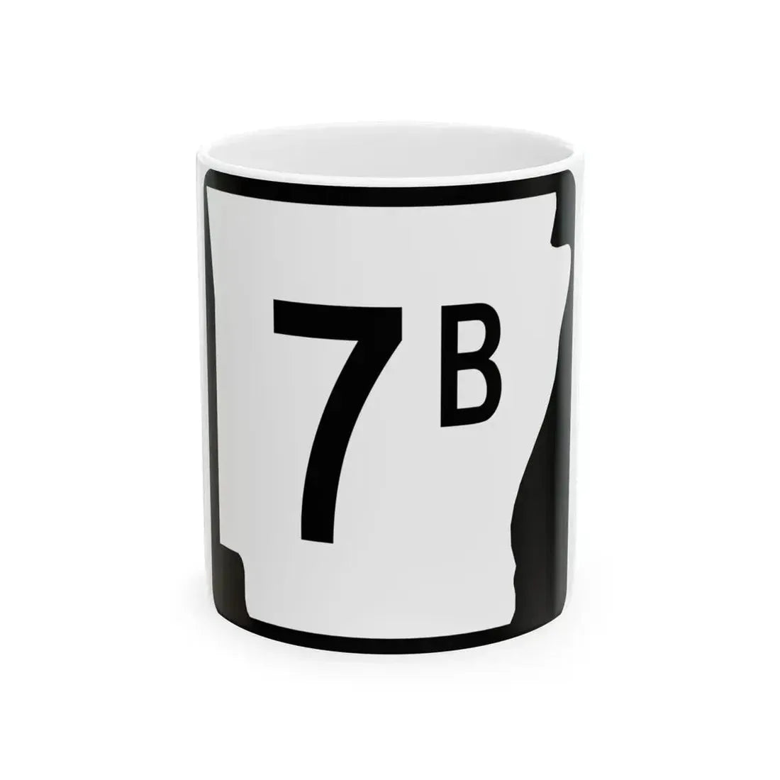 Arkansas 7B (Arkansas) (Road Sign) White Coffee Mug 11oz - Go Mug Yourself