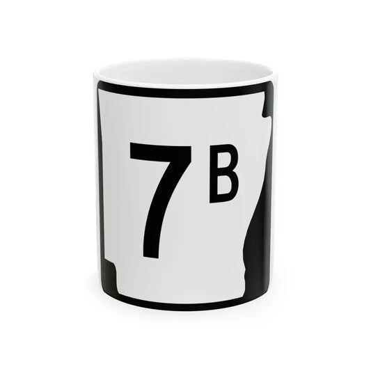 Arkansas 7B (Arkansas) (Road Sign) White Coffee Mug 11oz - Go Mug Yourself