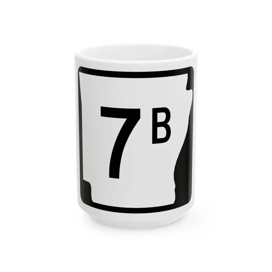 Arkansas 7B (Arkansas) (Road Sign) White Coffee Mug - Go Mug Yourself