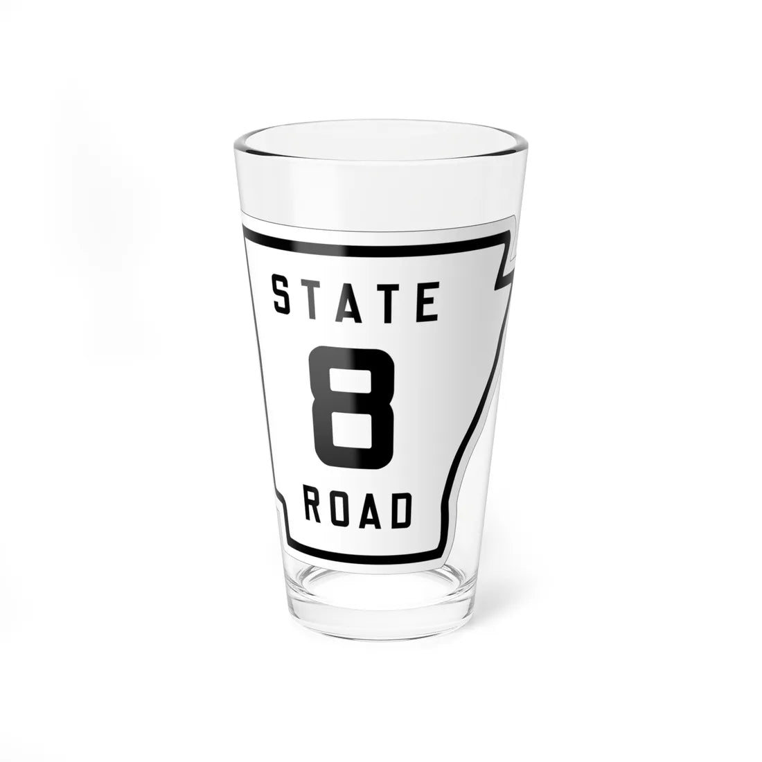Arkansas 8 1926 (Arkansas) (Road Sign) Pint Glss 16oz 16oz - Go Mug Yourself
