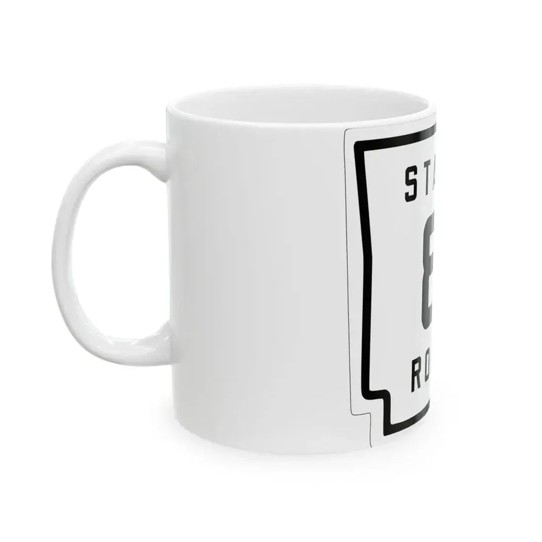 Arkansas 8 1926 (Arkansas) (Road Sign) White Coffee Mug - Go Mug Yourself
