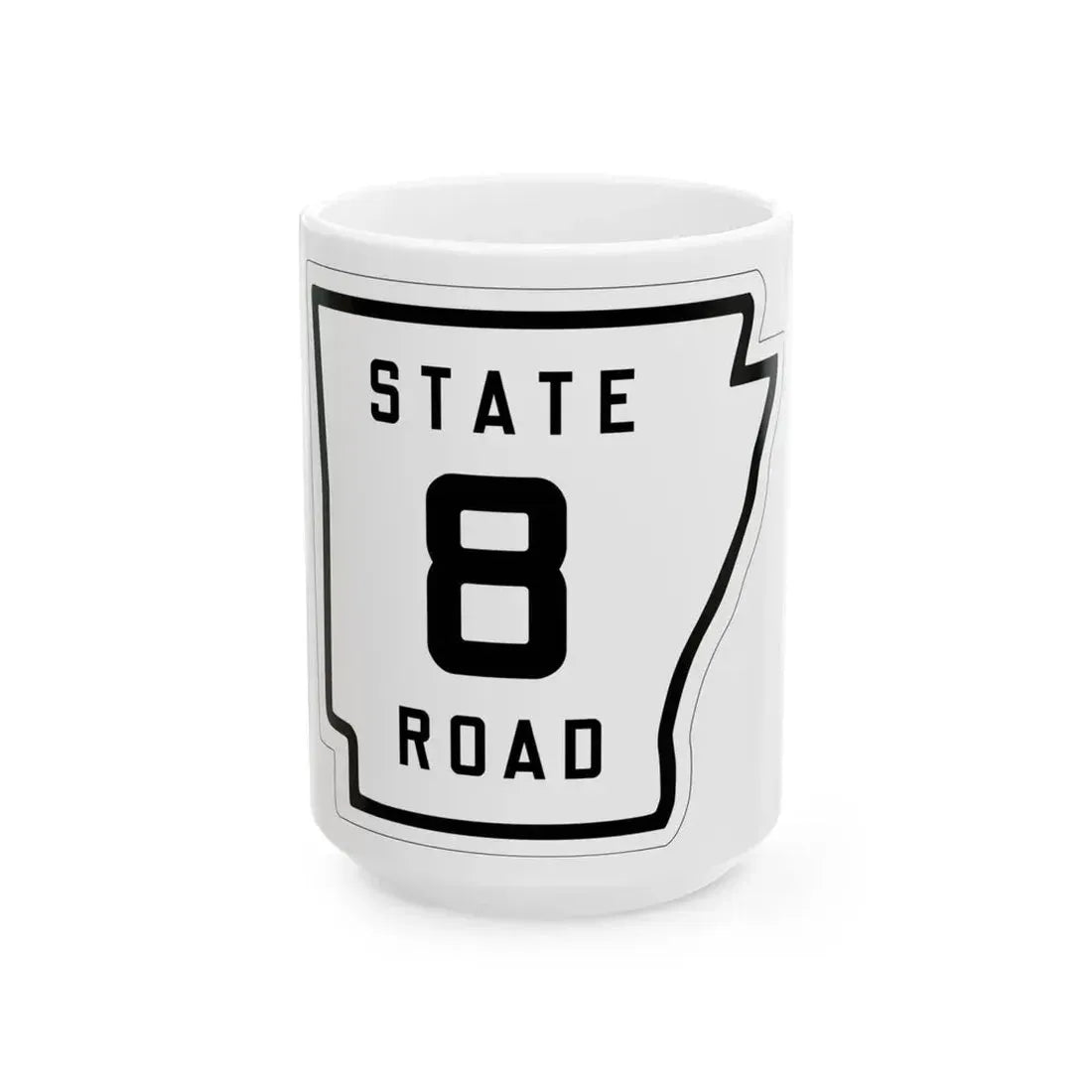 Arkansas 8 1926 (Arkansas) (Road Sign) White Coffee Mug - Go Mug Yourself