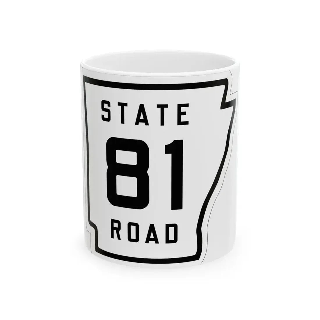 Arkansas 81 1926 (Arkansas) (Road Sign) White Coffee Mug 11oz - Go Mug Yourself