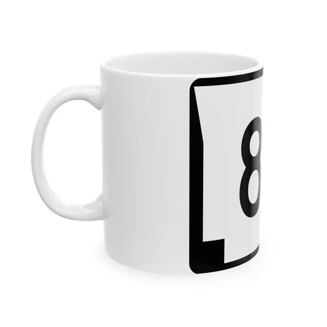Arkansas 81S (Arkansas) (Road Sign) White Coffee Mug - Go Mug Yourself