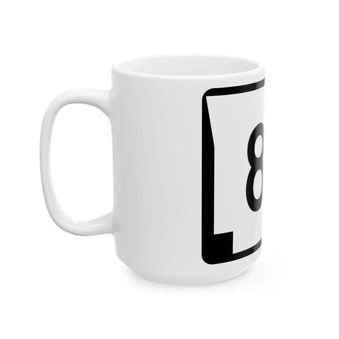 Arkansas 81S (Arkansas) (Road Sign) White Coffee Mug - Go Mug Yourself