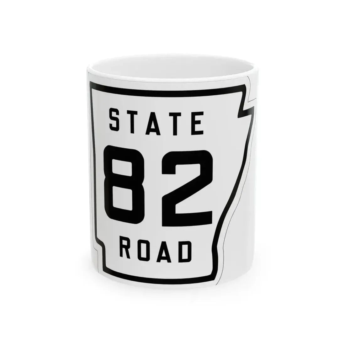 Arkansas 82 1926 (Arkansas) (Road Sign) White Coffee Mug 11oz - Go Mug Yourself