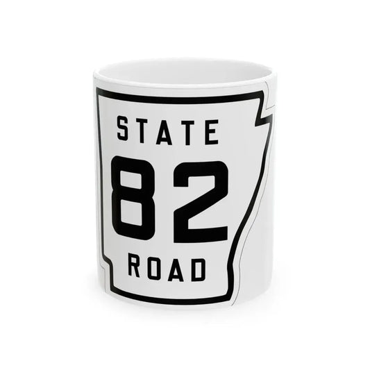Arkansas 82 1926 (Arkansas) (Road Sign) White Coffee Mug 11oz - Go Mug Yourself