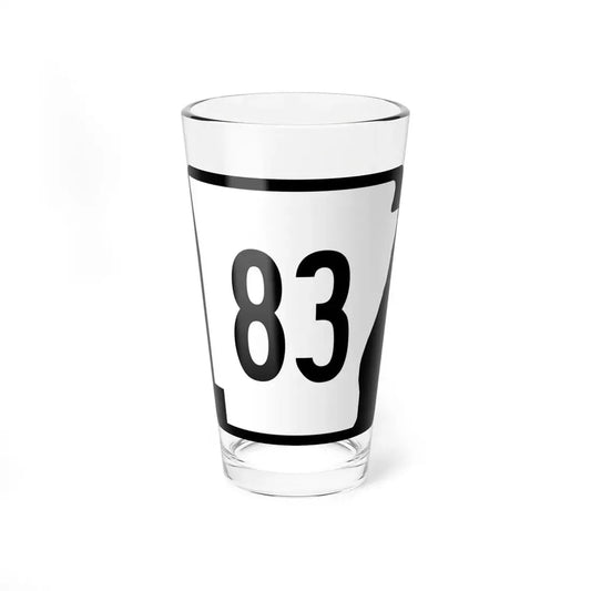 Arkansas 83 (Arkansas) (Road Sign) Pint Glss 16oz 16oz - Go Mug Yourself