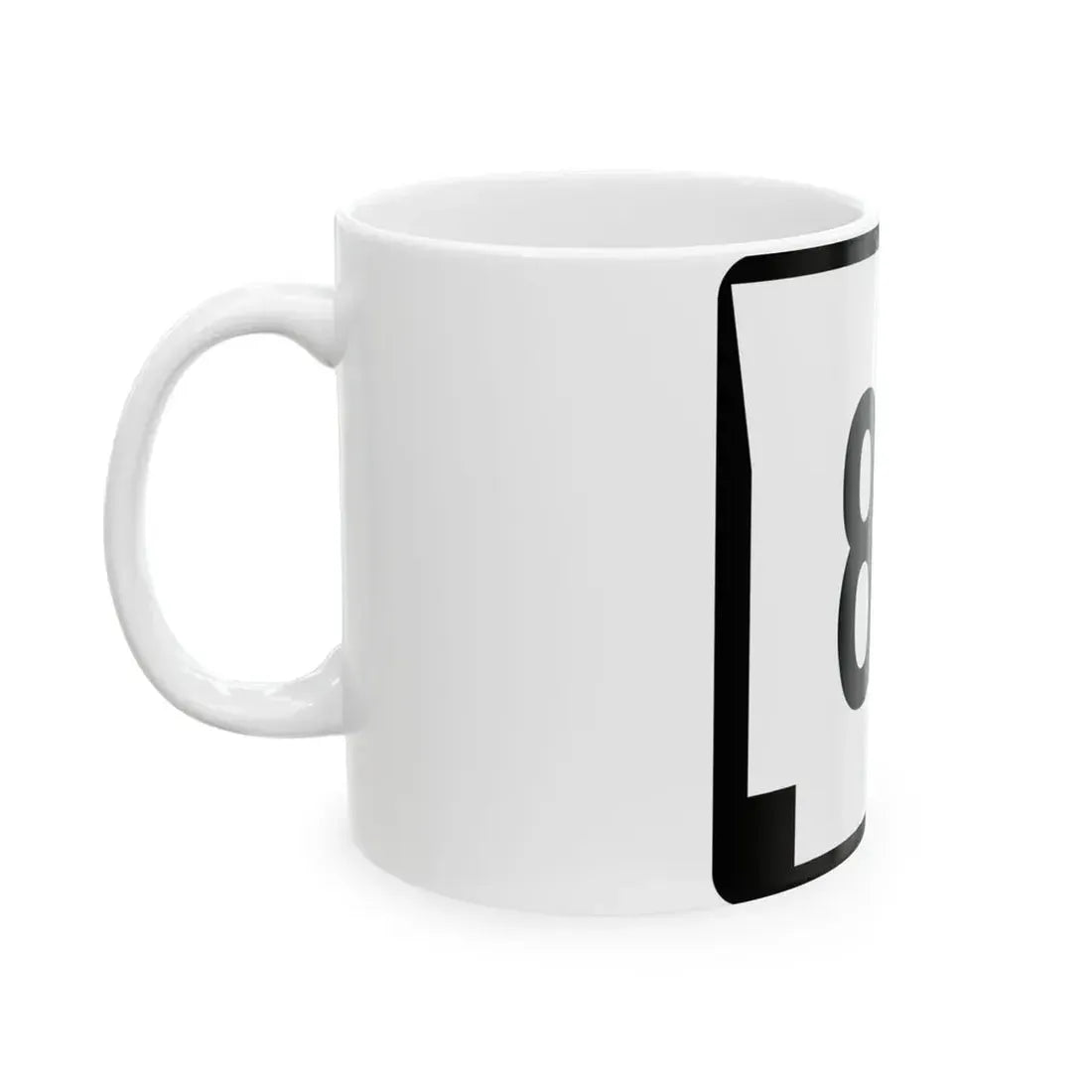 Arkansas 83 (Arkansas) (Road Sign) White Coffee Mug - Go Mug Yourself
