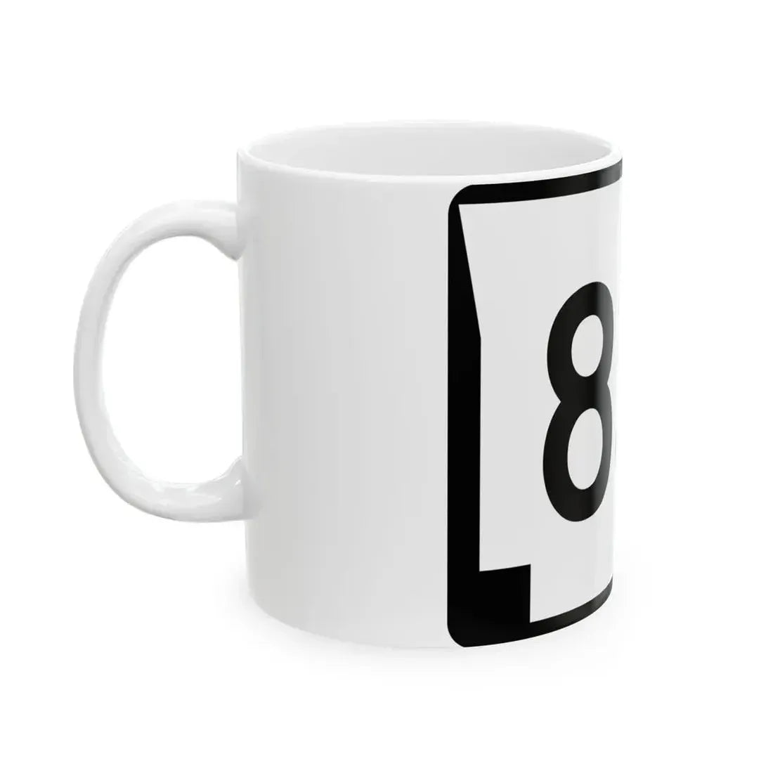 Arkansas 83B (Arkansas) (Road Sign) White Coffee Mug - Go Mug Yourself