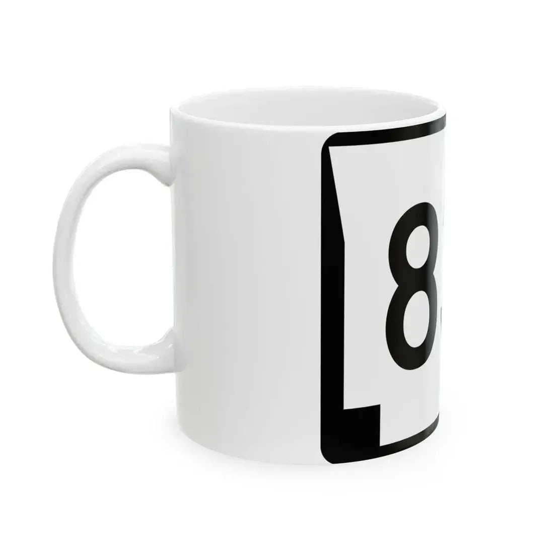 Arkansas 83S (Arkansas) (Road Sign) White Coffee Mug - Go Mug Yourself