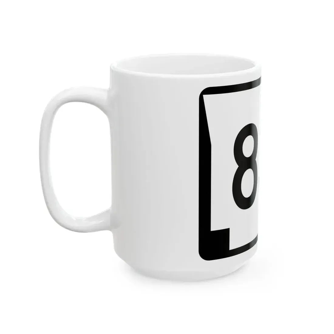 Arkansas 83S (Arkansas) (Road Sign) White Coffee Mug - Go Mug Yourself