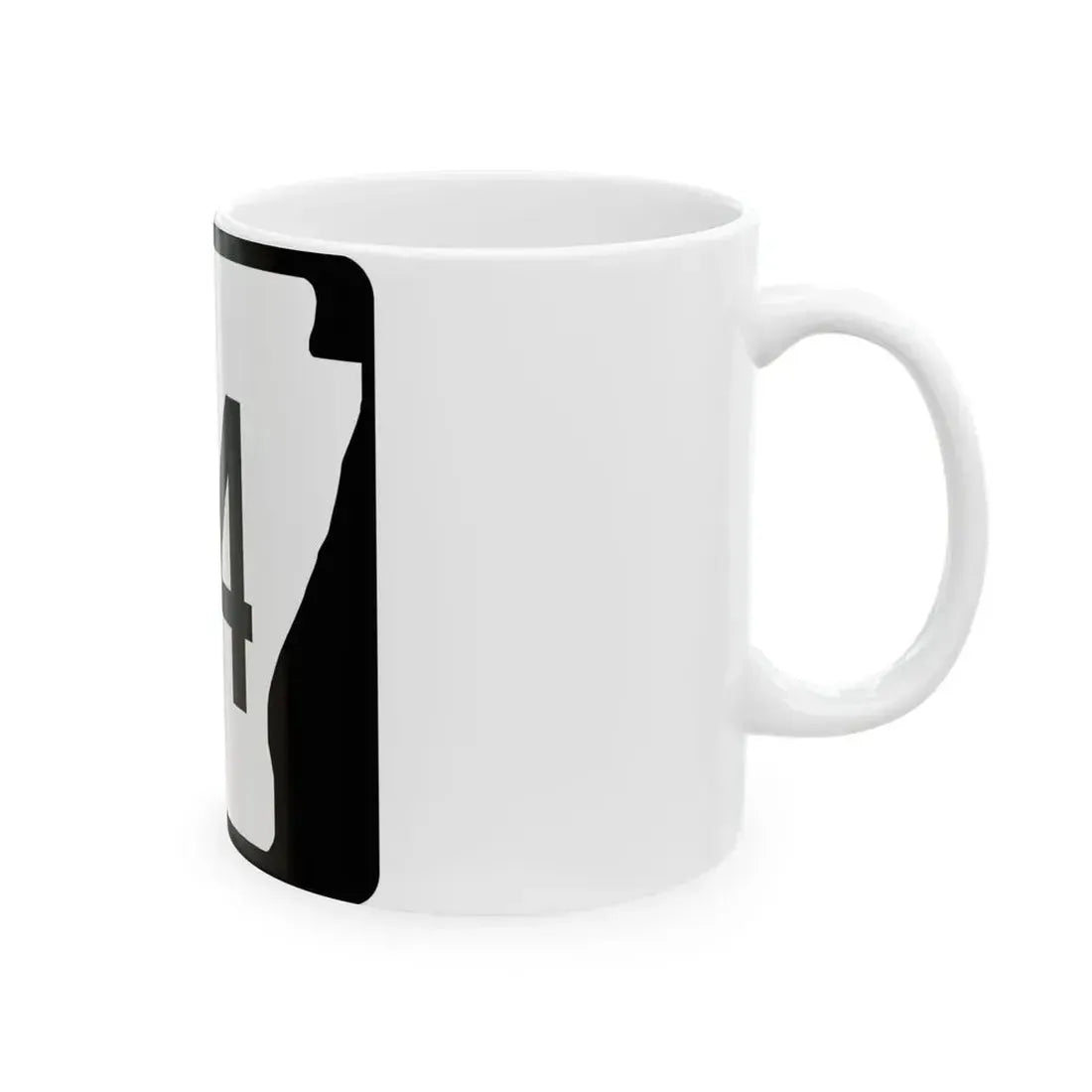 Arkansas 84 (Arkansas) (Road Sign) White Coffee Mug - Go Mug Yourself