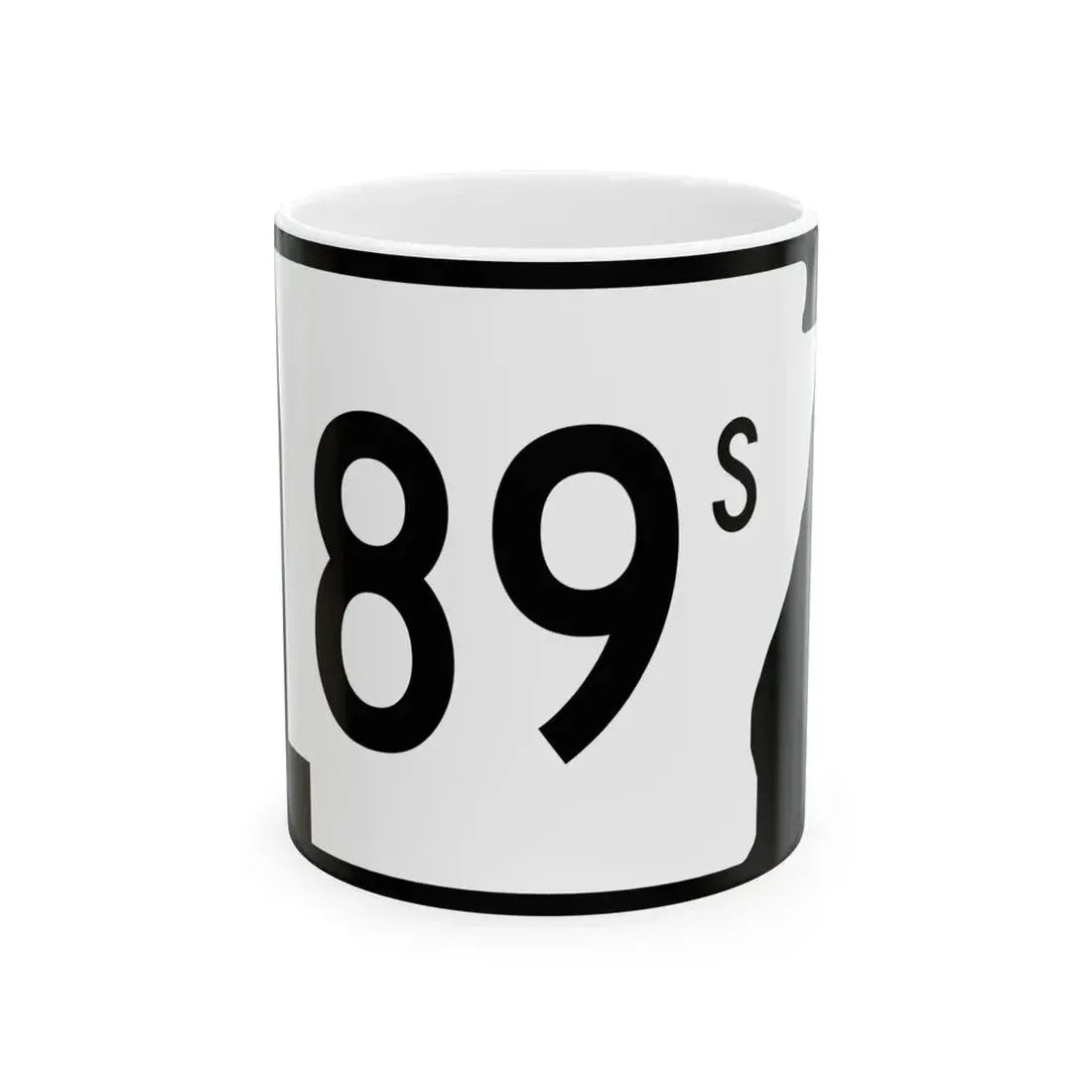 Arkansas 89S (Arkansas) (Road Sign) White Coffee Mug 11oz - Go Mug Yourself