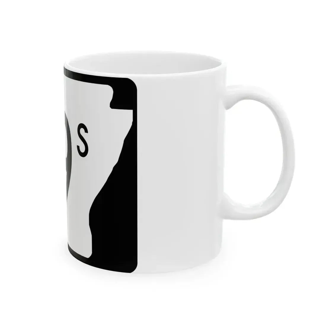 Arkansas 89S (Arkansas) (Road Sign) White Coffee Mug - Go Mug Yourself