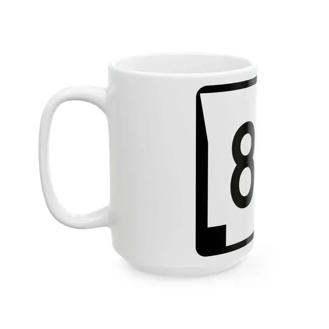 Arkansas 89S (Arkansas) (Road Sign) White Coffee Mug - Go Mug Yourself
