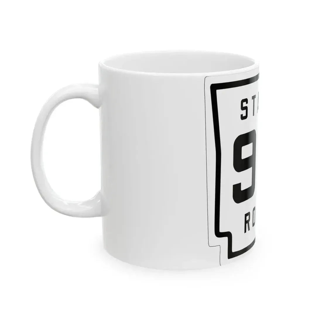Arkansas 93 1926 (Arkansas) (Road Sign) White Coffee Mug - Go Mug Yourself