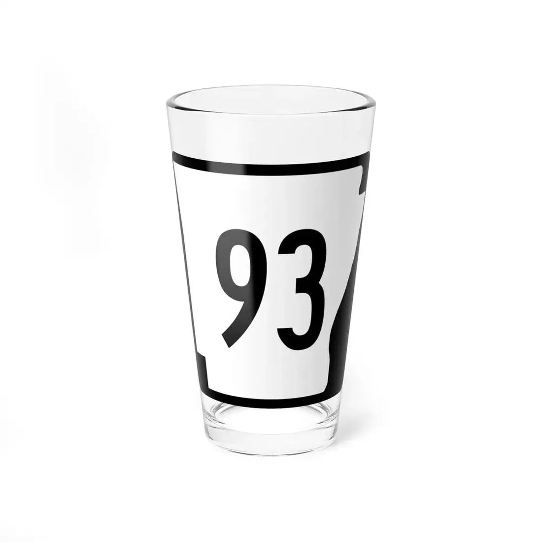 Arkansas 93 (Arkansas) (Road Sign) Pint Glss 16oz 16oz - Go Mug Yourself
