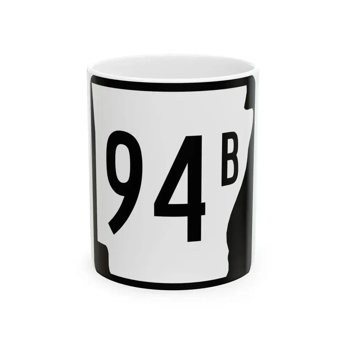 Arkansas 94B (Arkansas) (Road Sign) White Coffee Mug 11oz - Go Mug Yourself
