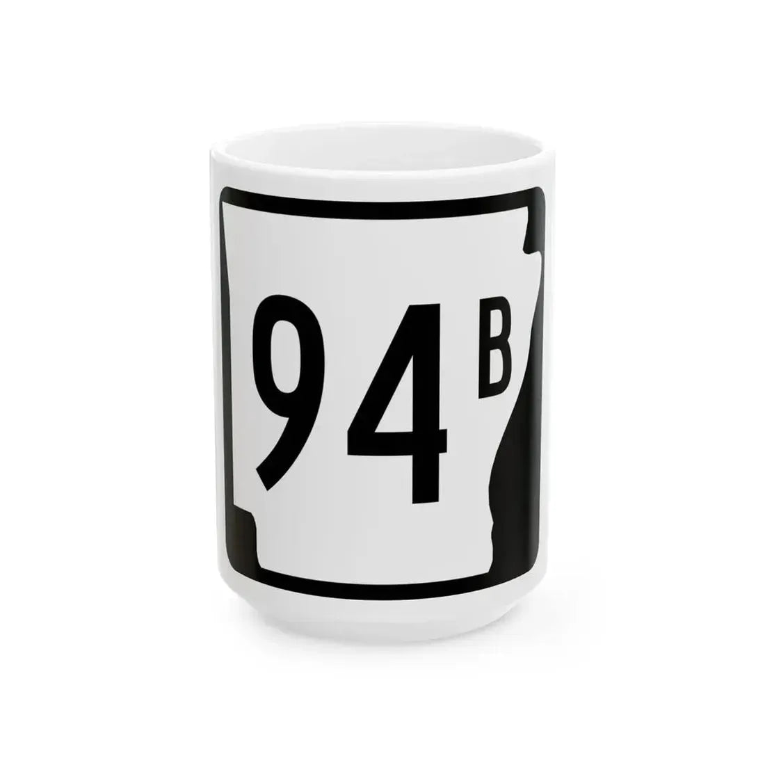 Arkansas 94B (Arkansas) (Road Sign) White Coffee Mug 15oz - Go Mug Yourself