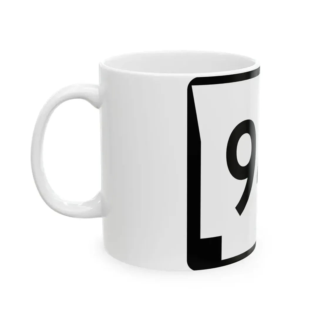 Arkansas 94S (Arkansas) (Road Sign) White Coffee Mug - Go Mug Yourself