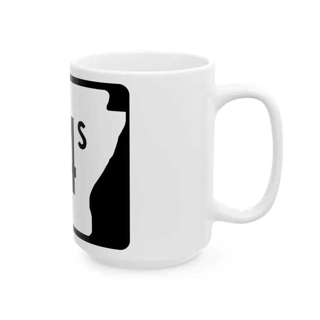 Arkansas 94S (Arkansas) (Road Sign) White Coffee Mug - Go Mug Yourself