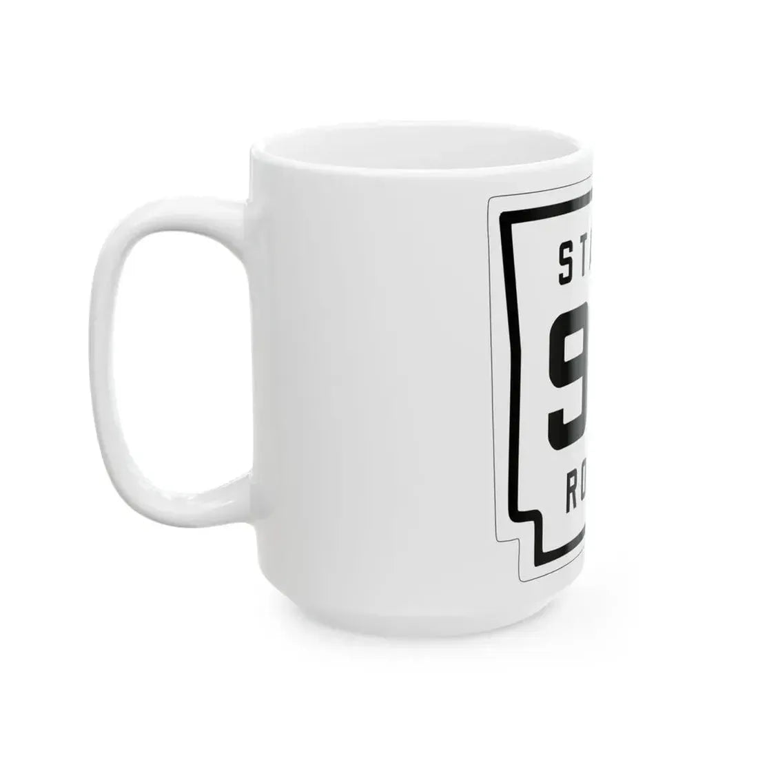 Arkansas 97 1926 (Arkansas) (Road Sign) White Coffee Mug - Go Mug Yourself