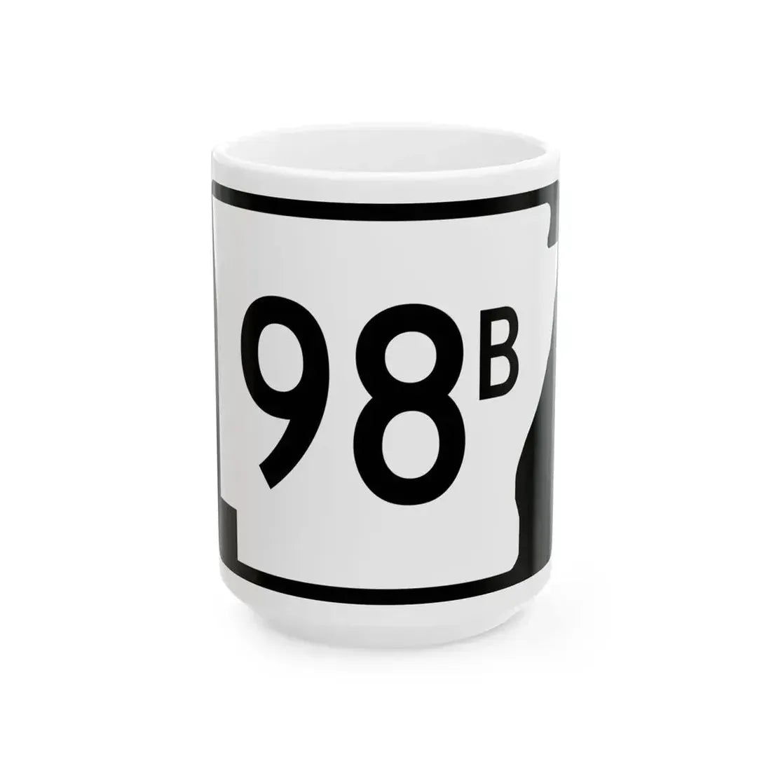 Arkansas 98B (Arkansas) (Road Sign) White Coffee Mug - Go Mug Yourself