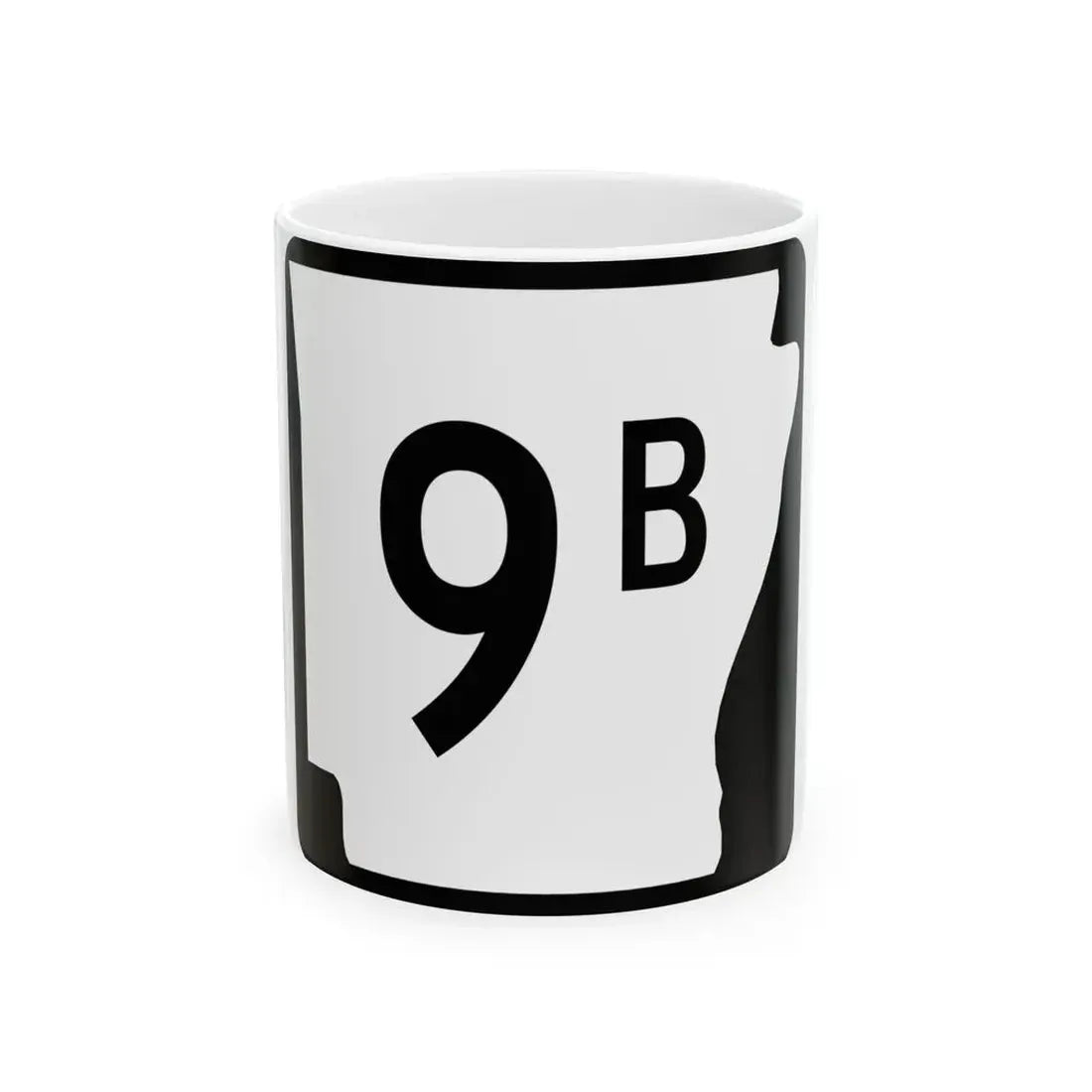 Arkansas 9B (Arkansas) (Road Sign) White Coffee Mug 11oz - Go Mug Yourself