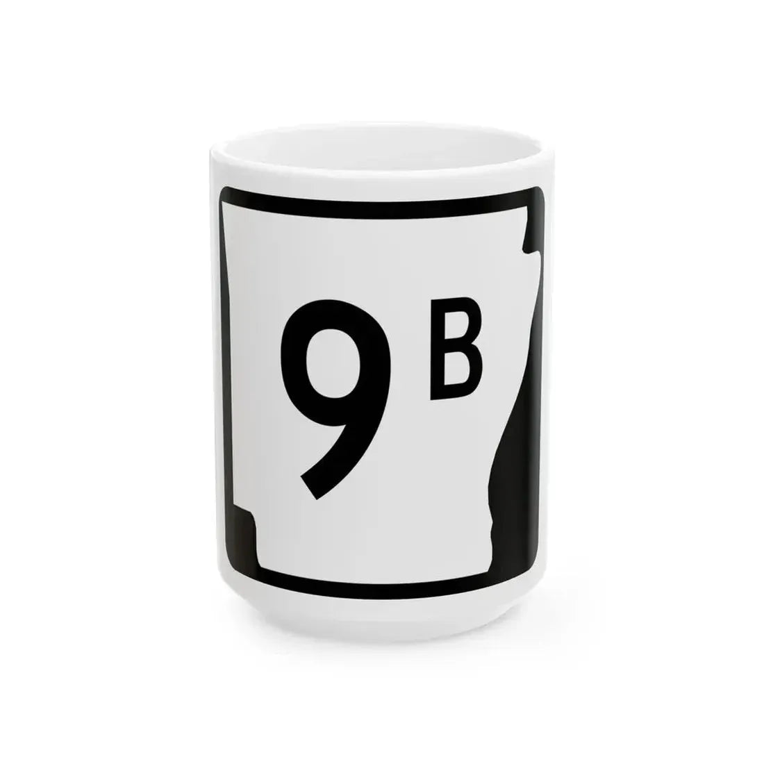 Arkansas 9B (Arkansas) (Road Sign) White Coffee Mug 15oz - Go Mug Yourself