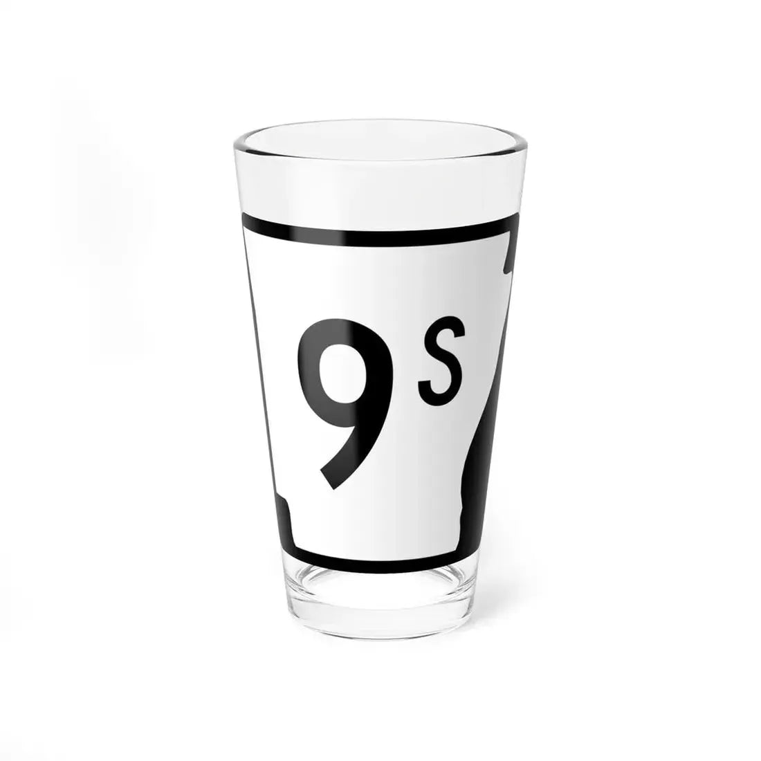 Arkansas 9S (Arkansas) (Road Sign) Pint Glss 16oz 16oz - Go Mug Yourself