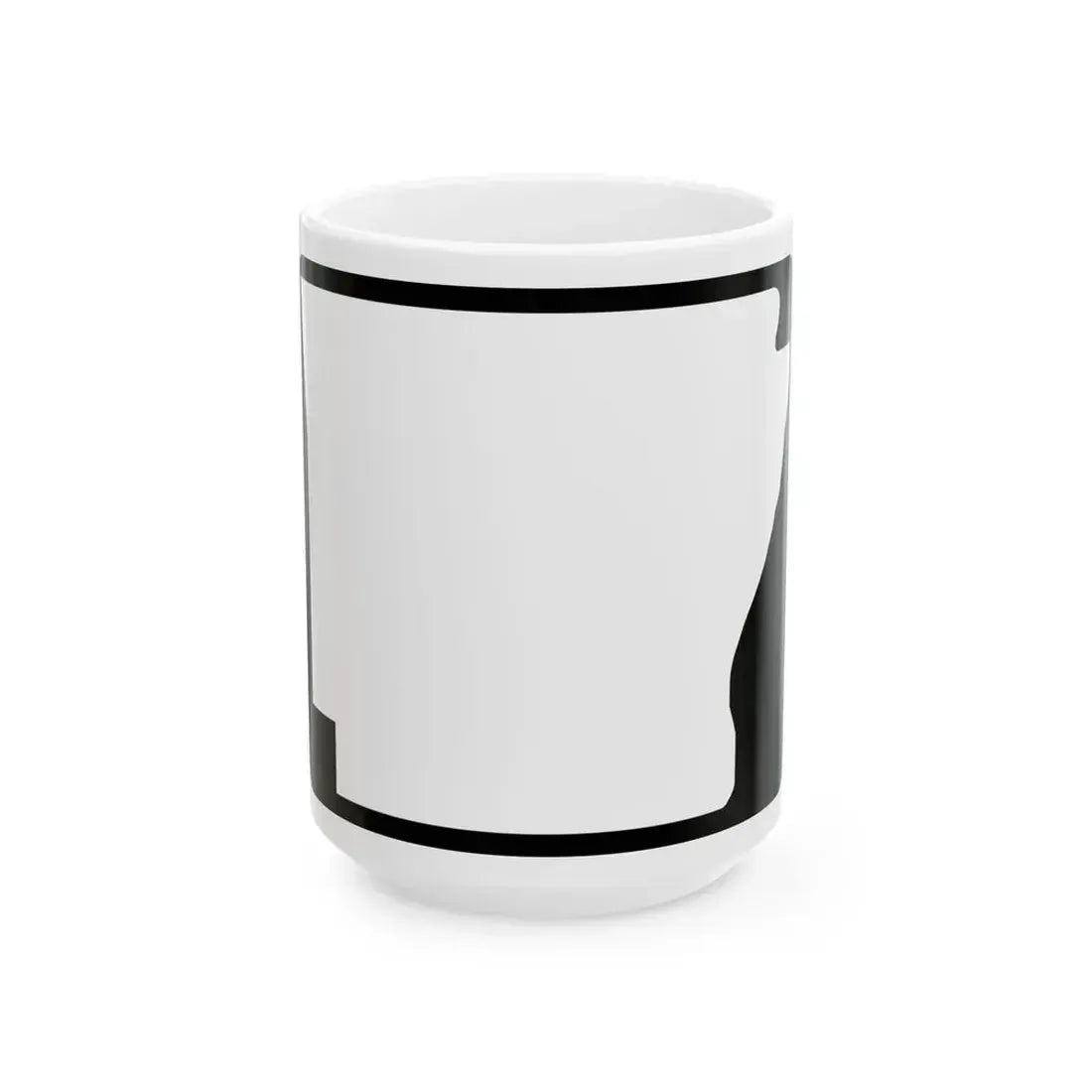 Arkansas blank wide (Arkansas) (Road Sign) White Coffee Mug 15oz - Go Mug Yourself