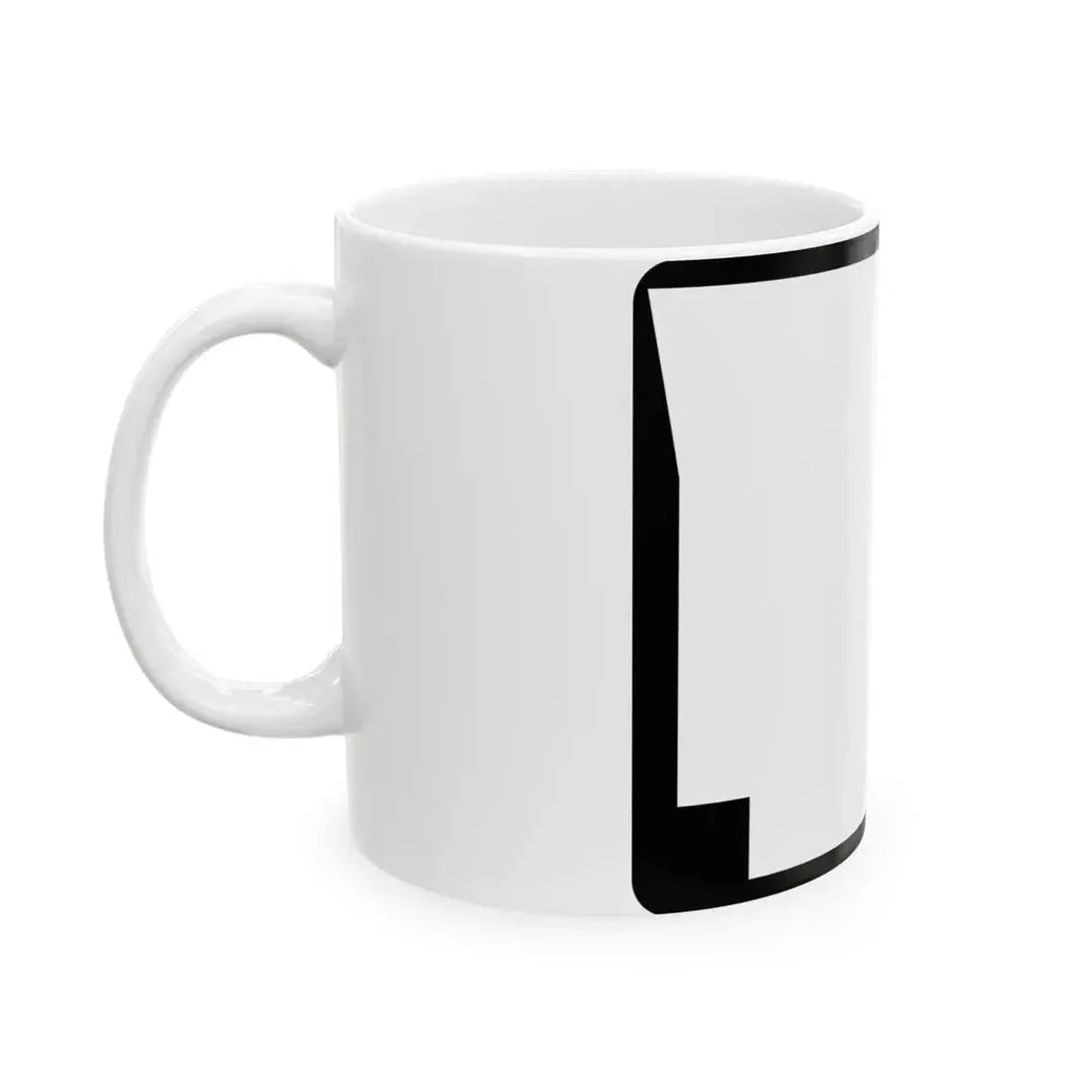 Arkansas blank wide (Arkansas) (Road Sign) White Coffee Mug - Go Mug Yourself