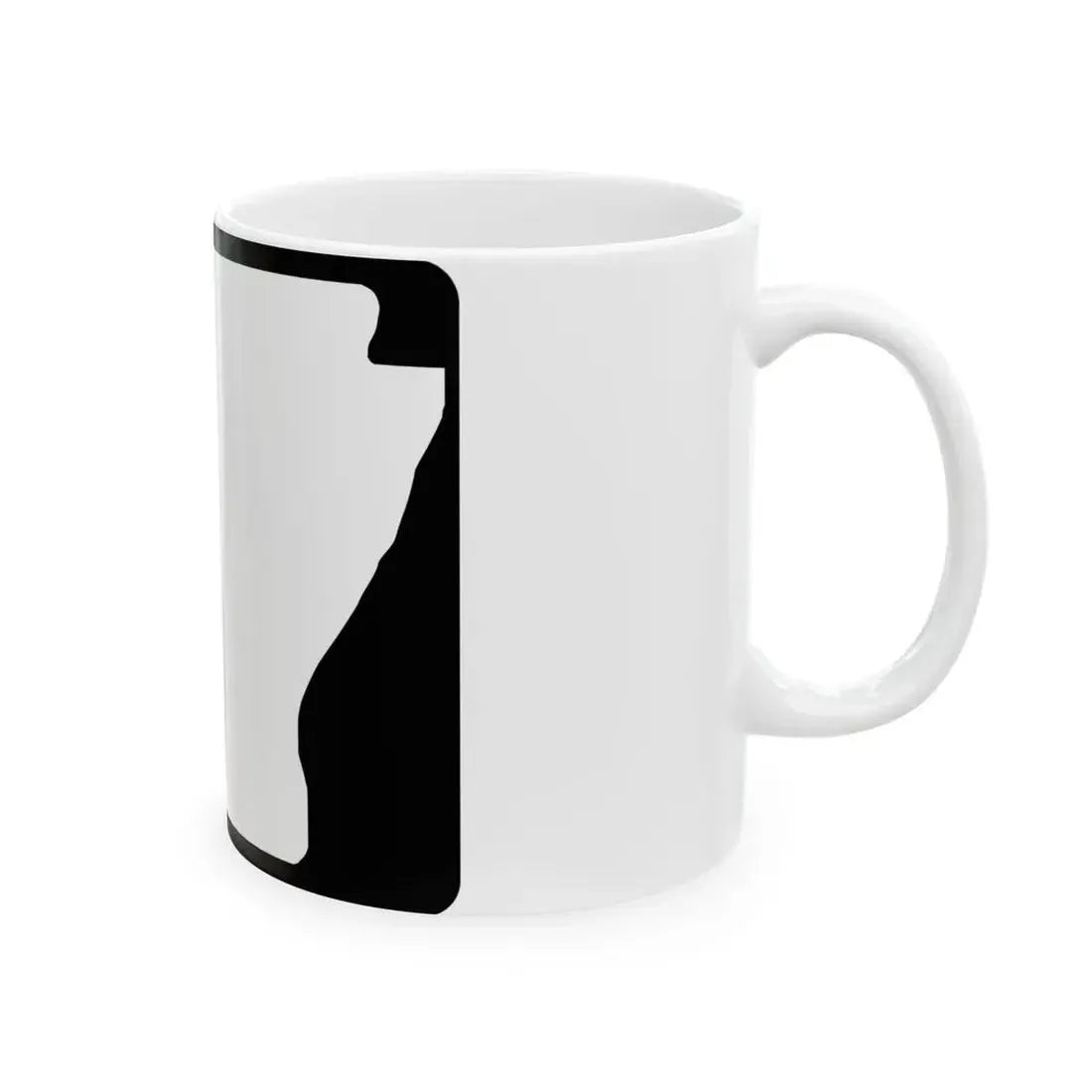 Arkansas blank wide (Arkansas) (Road Sign) White Coffee Mug - Go Mug Yourself