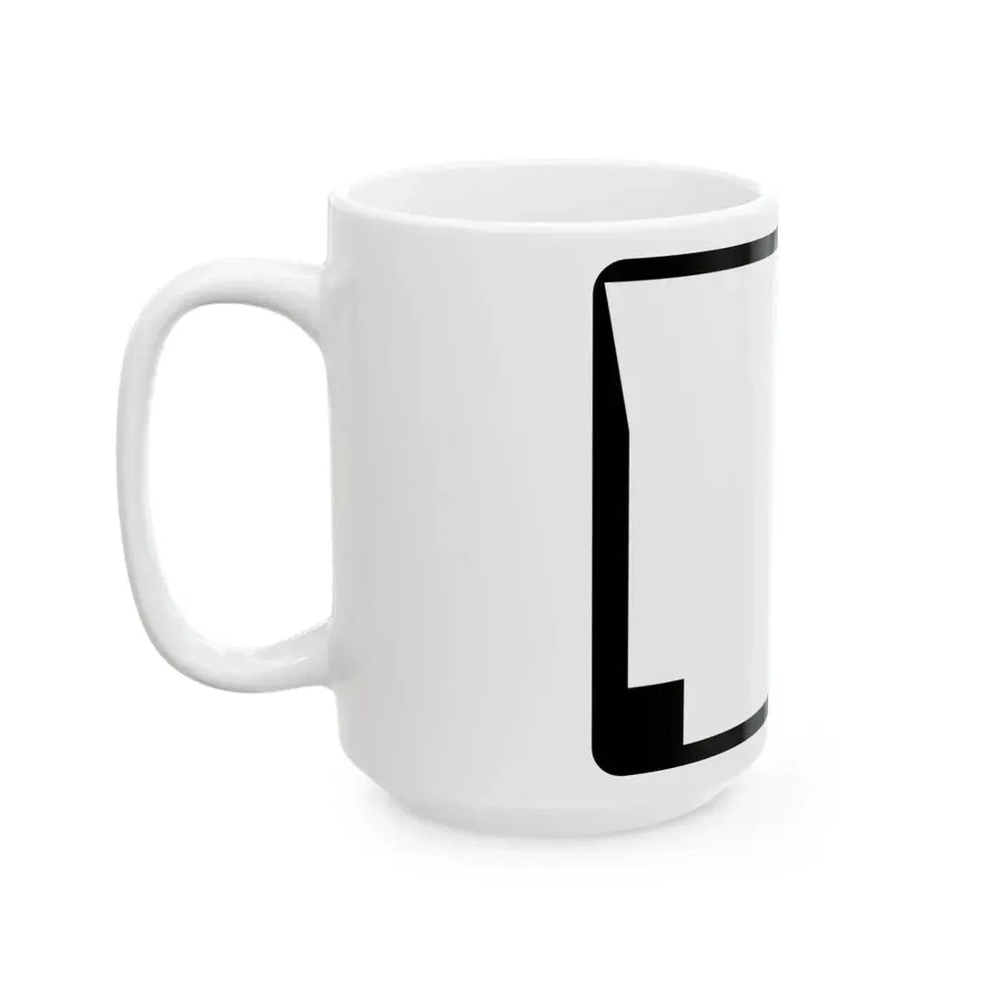 Arkansas blank wide (Arkansas) (Road Sign) White Coffee Mug - Go Mug Yourself