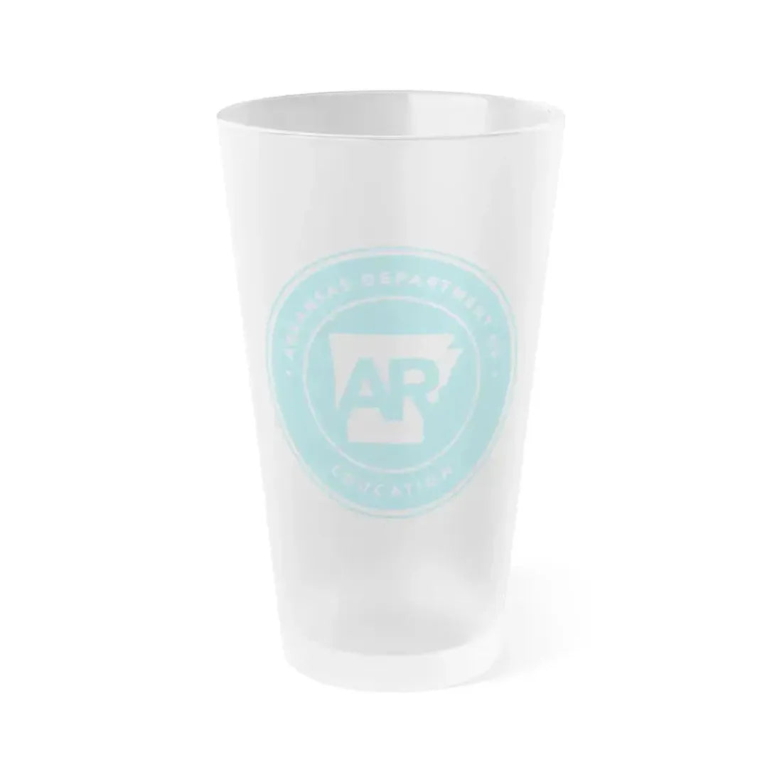 Arkansas Department of Education - Frosted Pint Glass 16oz 16oz Frosted - Go Mug Yourself