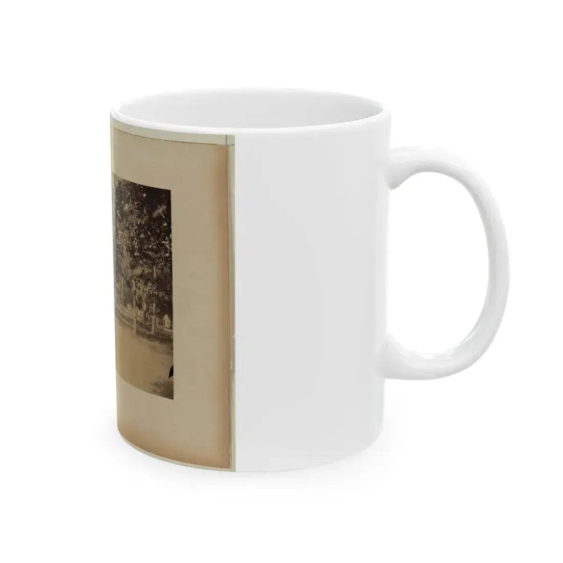 Arlington House, Barns And Soldiers' Barracks, June 29, 1864 (U.S. Civil War) White Coffee Mug - Go Mug Yourself