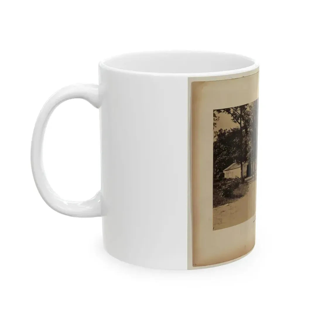 Arlington House, Barns And Soldiers' Barracks, June 29, 1864 (U.S. Civil War) White Coffee Mug - Go Mug Yourself