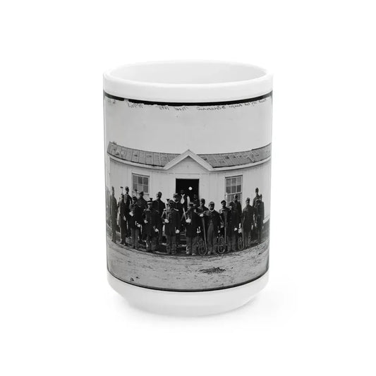 Arlington, Va. Band Of 107th U.S. Colored Infantry At Fort Corcoran (U.S. Civil War) White Coffee Mug 15oz - Go Mug Yourself