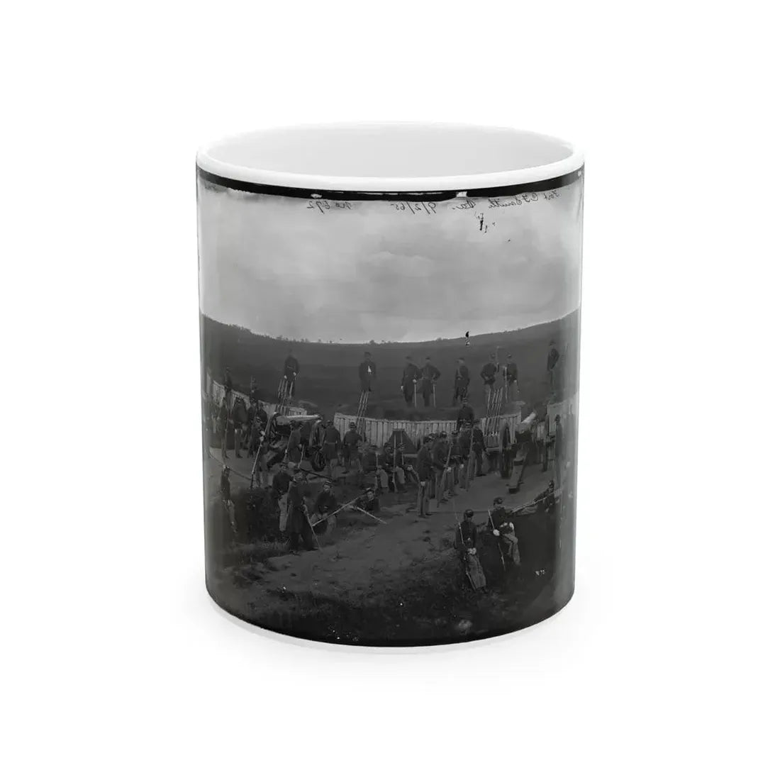 Arlington, Va. Company F, 2d New York Artillery At Fort C.F. Smith (U.S. Civil War) White Coffee Mug 11oz - Go Mug Yourself
