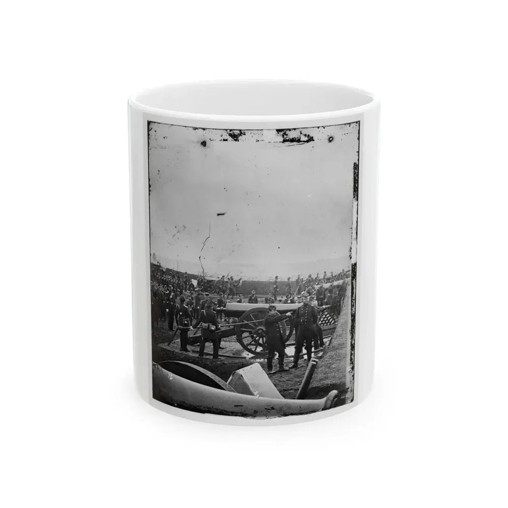 Arlington, Va. Guns And Gun-Crews Of Fort Richardson (U.S. Civil War) White Coffee Mug 11oz - Go Mug Yourself