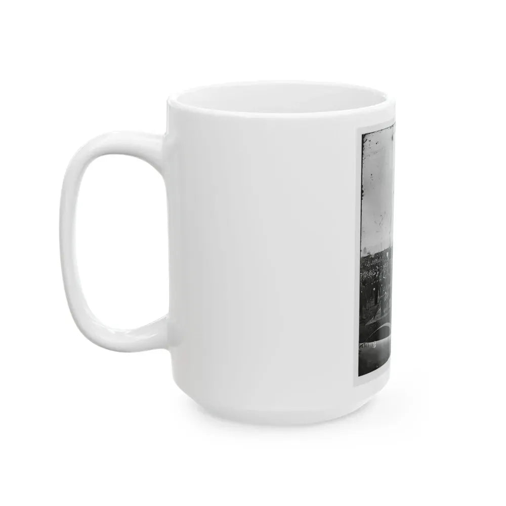 Arlington, Va. Guns And Gun-Crews Of Fort Richardson (U.S. Civil War) White Coffee Mug - Go Mug Yourself