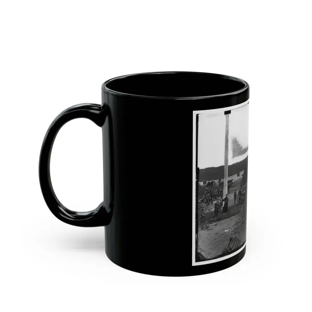 Arlington, Va. Interior View Of Fort C.F. Smith, With Gun Crew Of Company L, 2d New York Artillery (U.S. Civil War) Black Coffee Mug - Go Mug Yourself