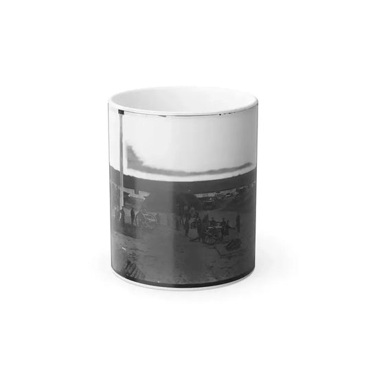 Arlington, Va. Interior View of Fort C.F. Smith, With Gun Crew of Company L, 2D New York Artillery (U.S. Civil War) Color Changing Coffee Mug 11oz Default Title - Go Mug Yourself