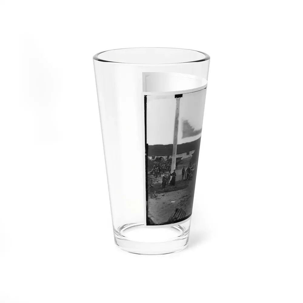 Arlington, Va. Interior View Of Fort C.F. Smith, With Gun Crew Of Company L, 2d New York Artillery (U.S. Civil War) Pint Glass 16oz - Go Mug Yourself