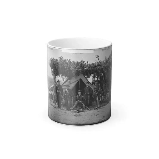 Arlington, Va. Officers of Company F, 2D New York Artillery at Fort C.F. Smith (U.S. Civil War) Color Changing Coffee Mug 11oz Default Title 11oz - Go Mug Yourself