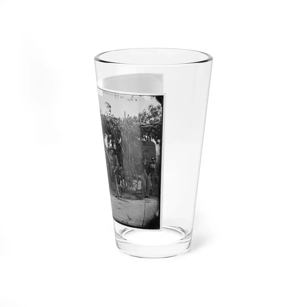 Arlington, Va. Officers Of Company F, 2d New York Artillery At Fort C.F. Smith (U.S. Civil War) Pint Glass 16oz - Go Mug Yourself