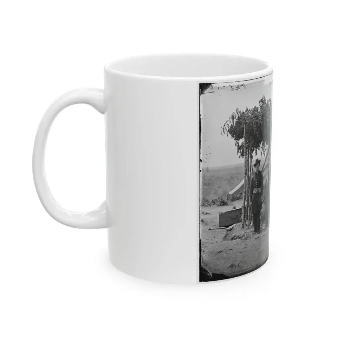 Arlington, Va. Officers Of Company F, 2d New York Artillery At Fort C.F. Smith (U.S. Civil War) White Coffee Mug - Go Mug Yourself