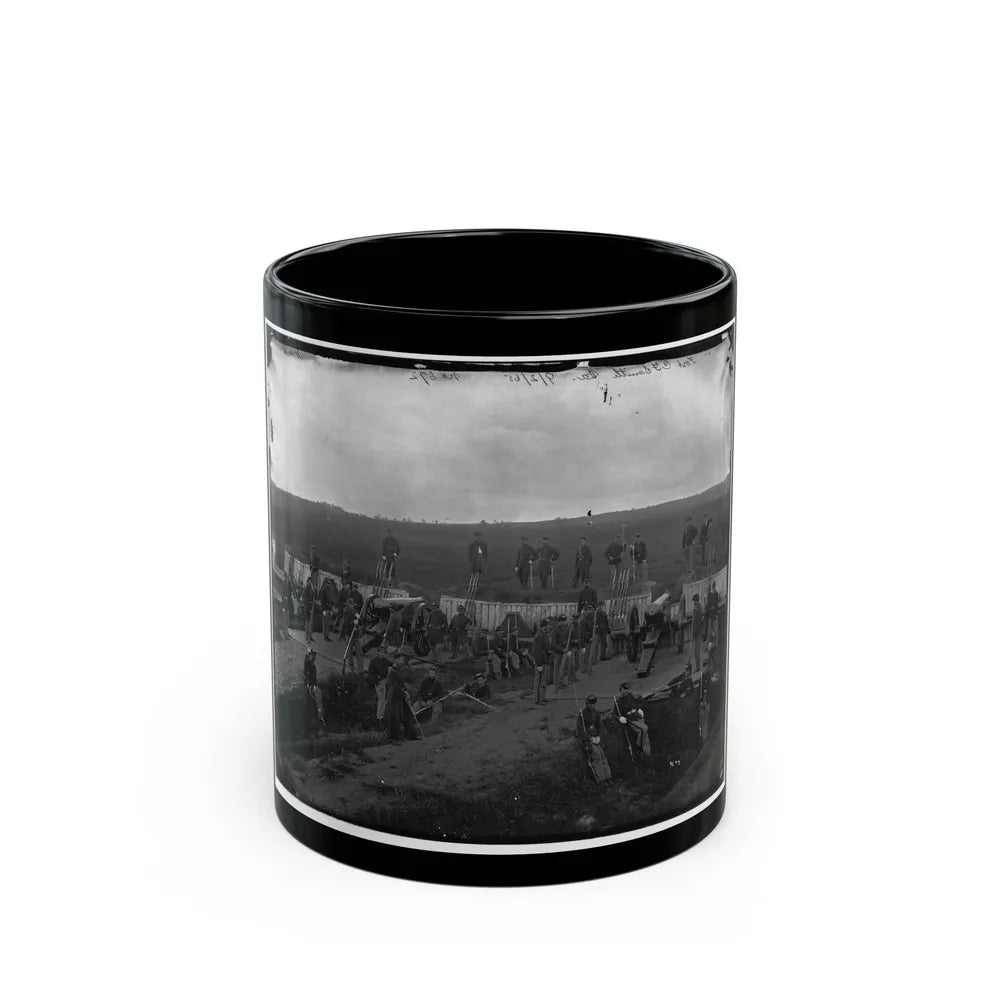 Arlington, Va. Company F, 2d New York Artillery At Fort C.F. Smith (U.S. Civil War) Black Coffee Mug-11oz-Go Mug Yourself