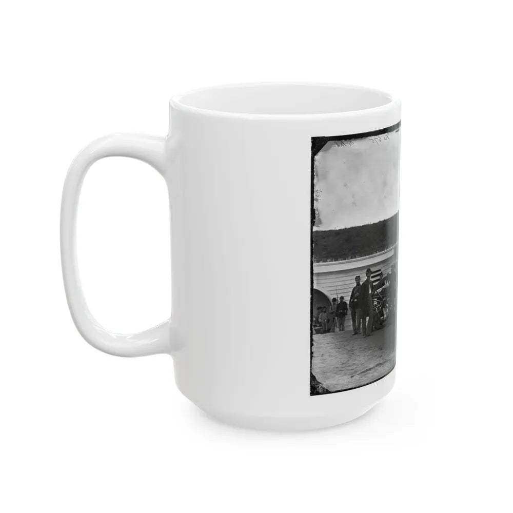 Arlington, Va. Gun Crew Of Company K, 2d New York Artillery, In Fort C.F. Smith (U.S. Civil War) White Coffee Mug-Go Mug Yourself